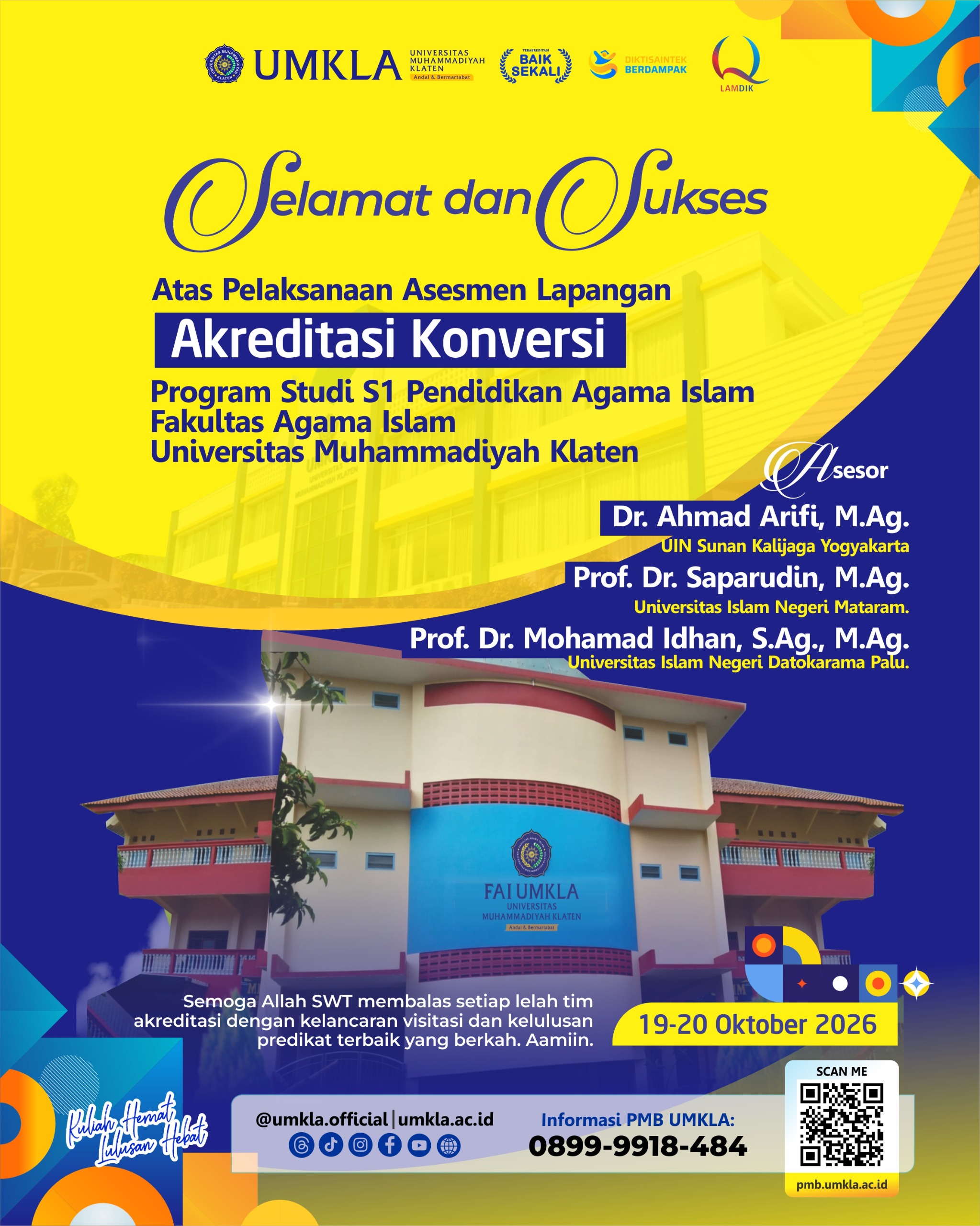 Asesmen Lapangan Akreditasi Program Studi PAI UMKLA